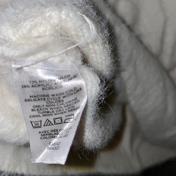 NWT Loft White Fuzzy Oversized Sweater - Picture 6 of 6